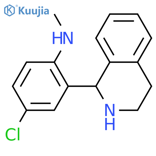 4-chloro-N-methyl-2-(1,2,3,4-tetrahydroisoquinolin-1-yl)aniline structure