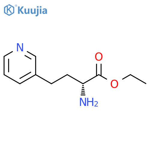 ethyl (R)-2-amino-4-(pyridin-3-yl)butanoate structure
