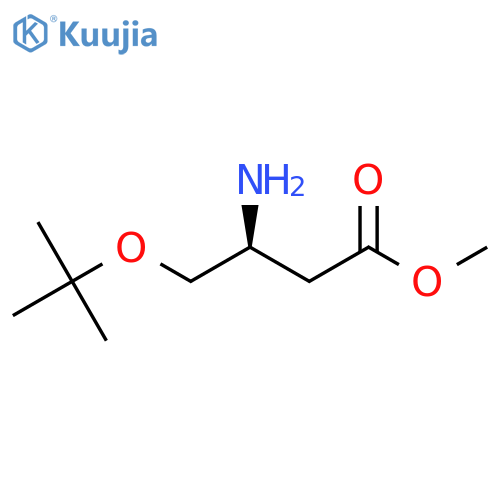 methyl (3S)-3-amino-4-(tert-butoxy)butanoate structure