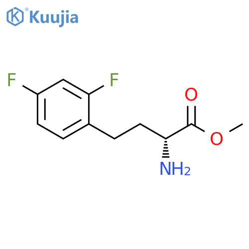 methyl (R)-2-amino-4-(2,4-difluorophenyl)butanoate structure