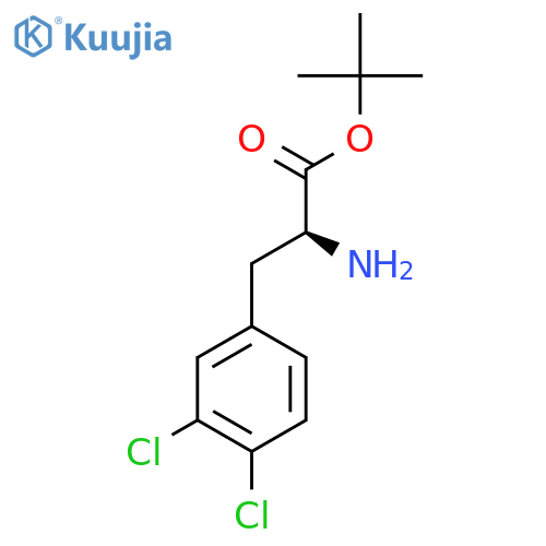 tert-butyl (2S)-2-amino-3-(3,4-dichlorophenyl)propanoate structure