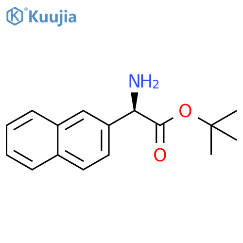 (R)-Amino-naphthalen-2-yl-acetic acid tert-butyl ester structure