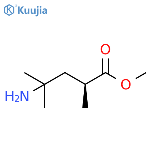 Pentanoic acid, 4-amino-2,4-dimethyl-, methyl ester, (2S)- structure
