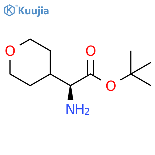 (S)-Amino-(tetrahydro-pyran-4-yl)-acetic acid tert-butyl ester structure