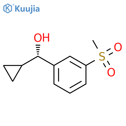 (S)-cyclopropyl(3-(methylsulfonyl)phenyl)methanol structure
