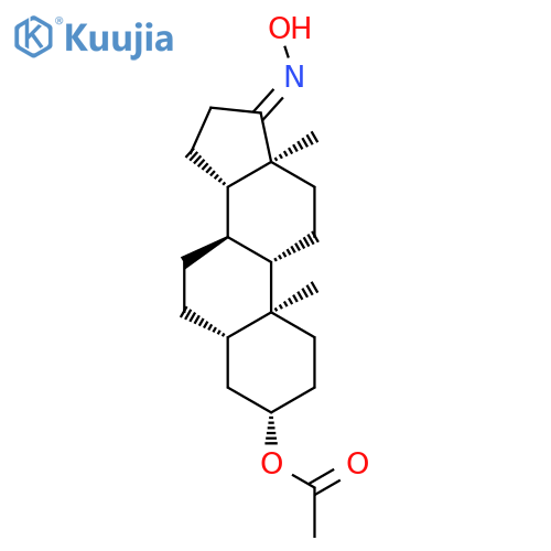 Androstan-17-one,3-(acetyloxy)-, 17-oxime, (3b,5a)- (9CI) structure