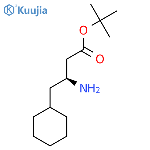 tert-butyl (3S)-3-amino-4-cyclohexylbutanoate structure
