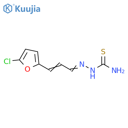 Hydrazinecarbothioamide, 2-[3-(5-chloro-2-furanyl)-2-propenylidene]- structure