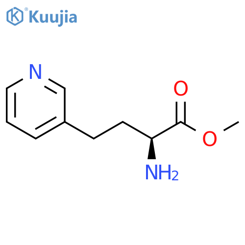 3-Pyridinebutanoic acid, α-amino-, methyl ester, (αS)- structure
