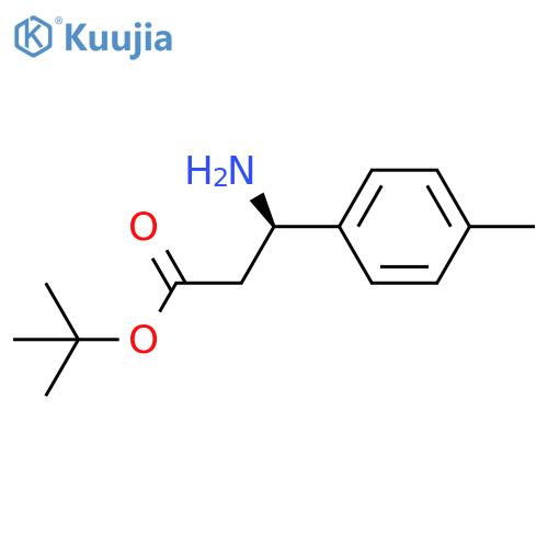 tert-butyl (3R)-3-amino-3-(4-methylphenyl)propanoate structure