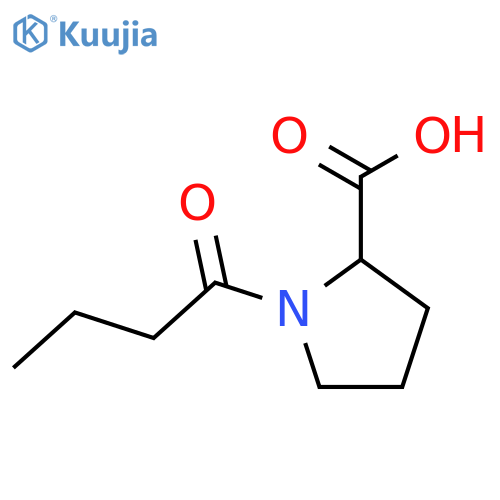 1-Butyrylproline structure