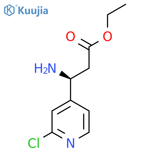 ethyl (3S)-3-amino-3-(2-chloropyridin-4-yl)propanoate structure