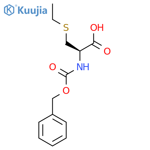 (2R)-2-{[(benzyloxy)carbonyl]amino}-3-(ethylsulfanyl)propanoic acid structure