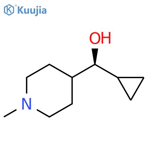 4-Piperidinemethanol, α-cyclopropyl-1-methyl-, (αS)- structure