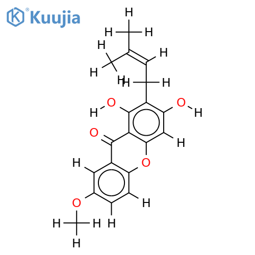 1,3 dihydroxy-7-methoxy-2(3-methylbut-2-enyl) structure