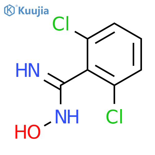 2,6-dichloro-N'-hydroxybenzene-1-carboximidamide structure