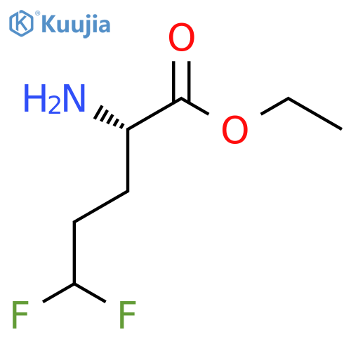 ethyl (2S)-2-amino-5,5-difluoropentanoate structure
