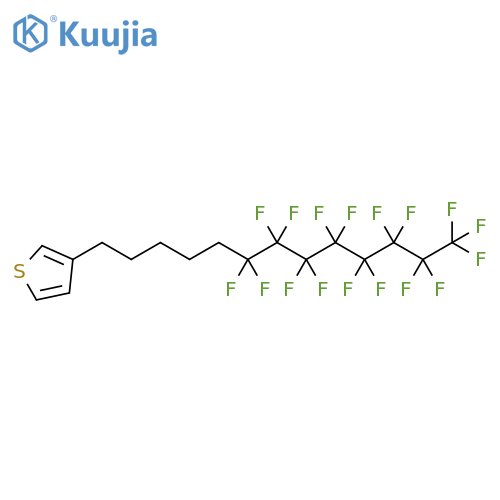 Thiophene,3-(6,6,7,7,8,8,9,9,10,10,11,11,12,12,13,13,13-heptadecafluorotridecyl)- structure