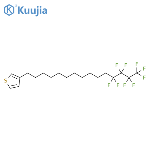 Thiophene, 3-(12,12,13,13,14,14,15,15,15-nonafluoropentadecyl)- structure