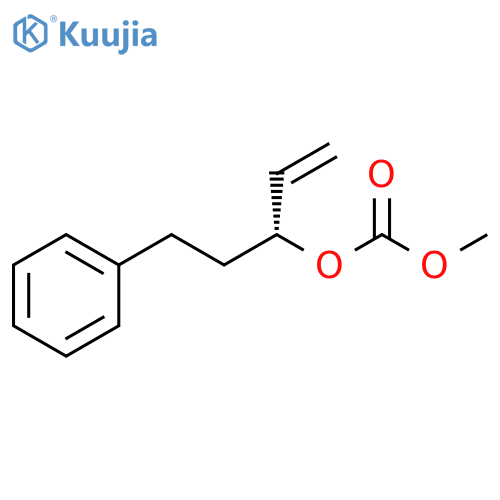 Carbonic acid, methyl (1R)-1-(2-phenylethyl)-2-propenyl ester structure
