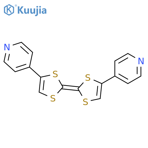Pyridine, 4-[2-[4-(4-pyridinyl)-1,3-dithiol-2-ylidene]-1,3-dithiol-4-yl]- structure