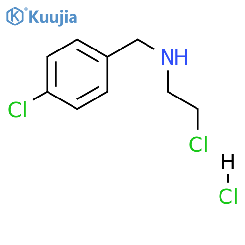 4-CHLORO-N-(2-CHLOROETHYL)-BENZYLAMINE HCL structure