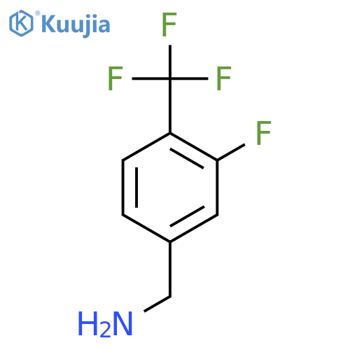 3-Fluoro-4-(trifluoromethyl)benzylamine structure