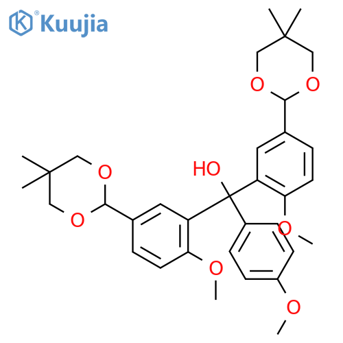 5-(5,5-Dimethyl-1,3-dioxan-2-yl)-a-5-(5,5-dimethyl-1,3-dioxan-2-yl)-2-methoxyphenyl-2-methoxy-a-(4-methoxyphenyl)benzenemethanol structure