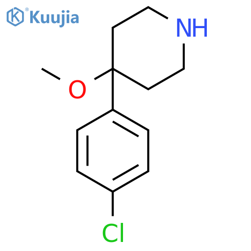 4-(4-Chlorophenyl)-4-methoxypiperidine structure