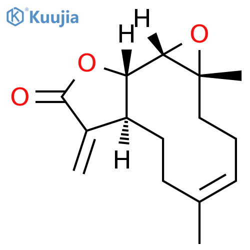(1S,2S,4R,11S)-4,8-dimethyl-12-methylidene-3,14-dioxatricyclo9.3.0.0,2,4tetradec-7-en-13-one structure
