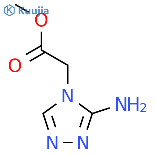 methyl 2-(3-amino-4H-1,2,4-triazol-4-yl)acetate structure