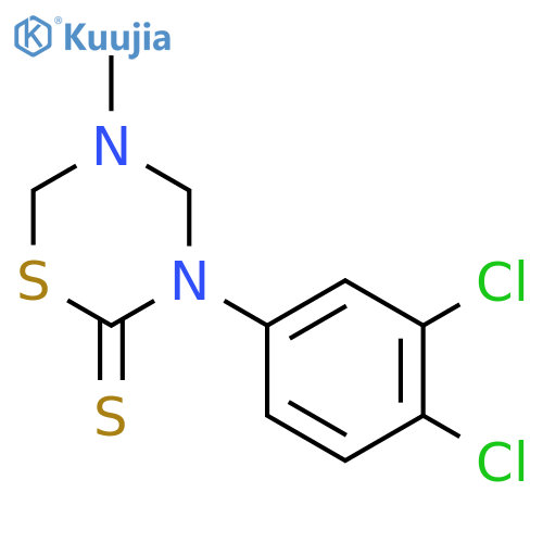 2H-1,3,5-Thiadiazine-2-thione,3-(3,4-dichlorophenyl)tetrahydro-5-methyl- structure