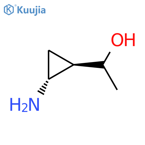 rac-1-[(1R,2R)-2-aminocyclopropyl]ethan-1-ol structure