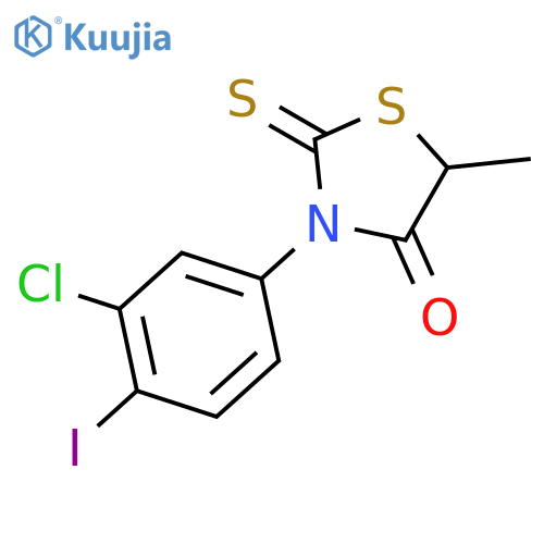 4-Thiazolidinone,3-(3-chloro-4-iodophenyl)-5-methyl-2-thioxo- structure