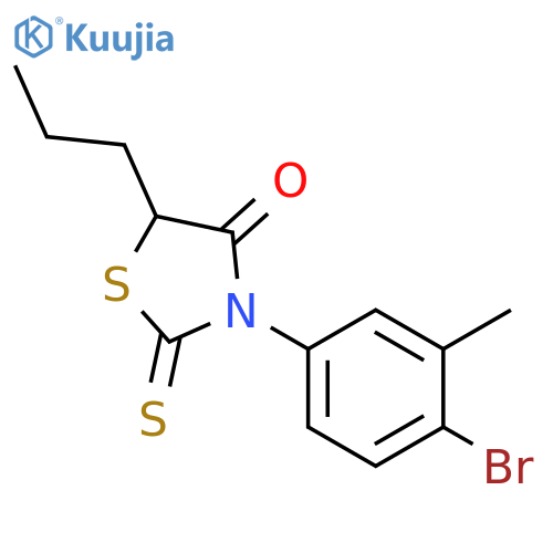 4-Thiazolidinone,3-(4-bromo-3-methylphenyl)-5-propyl-2-thioxo- structure