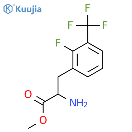 Methyl 2-amino-3-[2-fluoro-3-(trifluoromethyl)phenyl]propanoate structure