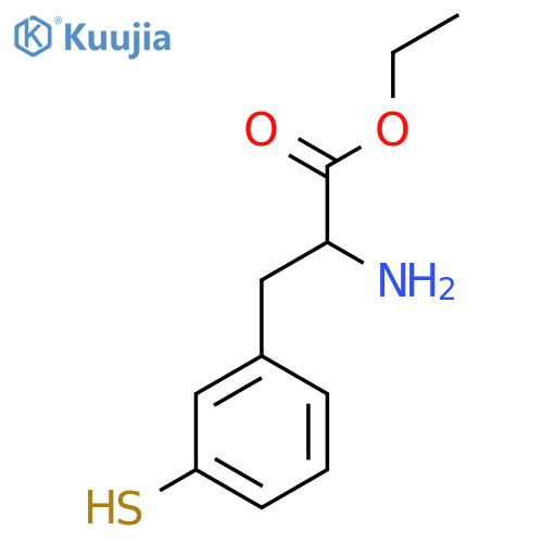 Ethyl 2-amino-3-(3-sulfanylphenyl)propanoate structure