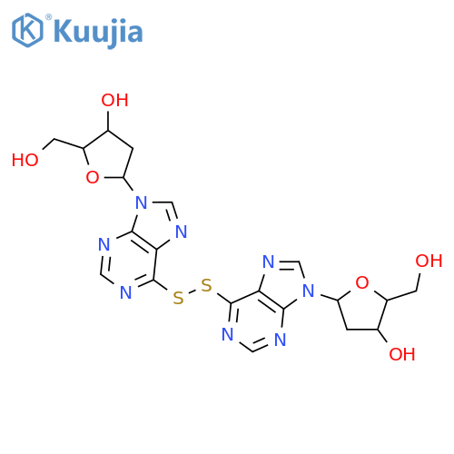 9H-Purine,6,6'-dithiobis[9-(2-deoxy-a-D-erythro-pentofuranosyl)-(8CI,9CI) structure