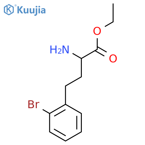 Ethyl 2-amino-4-(2-bromophenyl)butanoate structure