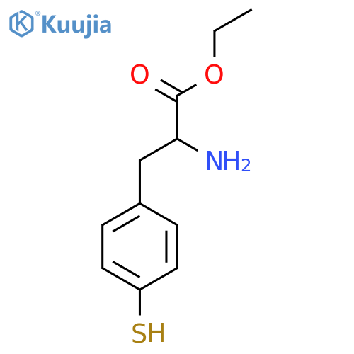 Ethyl 2-amino-3-(4-sulfanylphenyl)propanoate structure