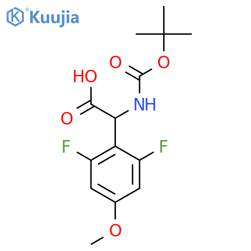 2-(Boc-amino)-2-(2,6-difluoro-4-methoxyphenyl)acetic Acid structure