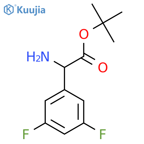 Tert-butyl 2-amino-2-(3,5-difluorophenyl)acetate structure