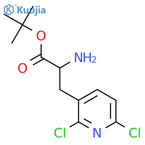 Tert-butyl 2-amino-3-(2,6-dichloropyridin-3-yl)propanoate structure