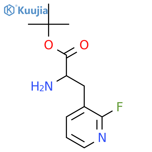 Tert-butyl 2-amino-3-(2-fluoropyridin-3-yl)propanoate structure