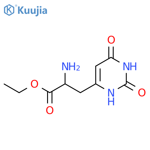 Ethyl 2-amino-3-(2,6-dioxo-1,2,3,6-tetrahydropyrimidin-4-yl)propanoate structure
