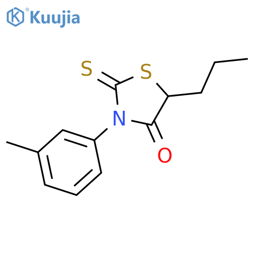 4-Thiazolidinone,3-(3-methylphenyl)-5-propyl-2-thioxo- structure