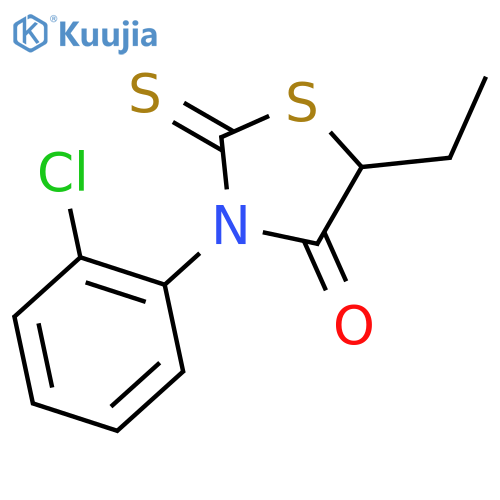 4-Thiazolidinone,3-(2-chlorophenyl)-5-ethyl-2-thioxo- structure