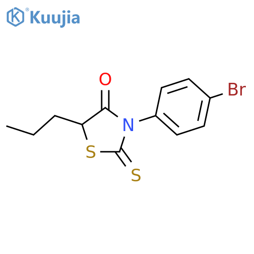 4-Thiazolidinone,3-(4-bromophenyl)-5-propyl-2-thioxo- structure