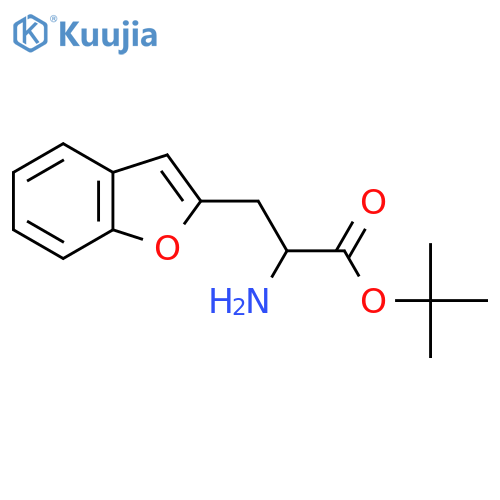 Tert-butyl 2-amino-3-(1-benzofuran-2-yl)propanoate structure