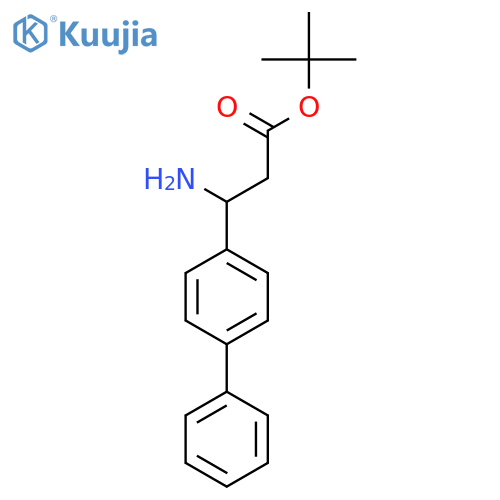 tert-butyl 3-amino-3-{1,1'-biphenyl-4-yl}propanoate structure